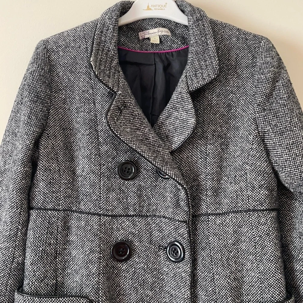 American Rag Wool Blend Tweed Pia Coat S - Picture 7 of 17